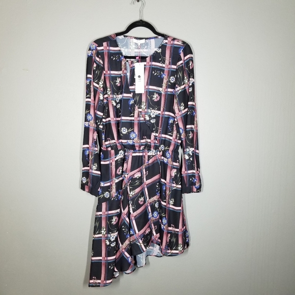 Parker | NWT Asymmetrical Lon Sleeve Dress - Picture 2 of 12